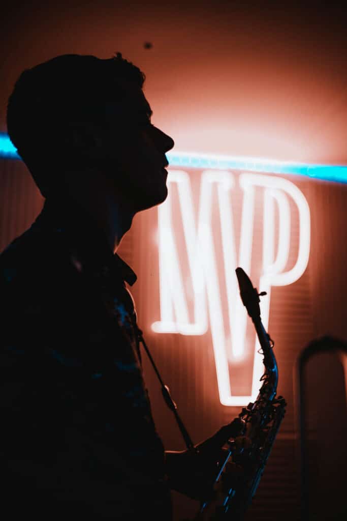 Saxophonist in MVP Recording Studio Dublin